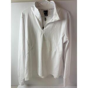 Spyder Active Size XL‎ White Quarter zip Pullover Jacket Breathable
